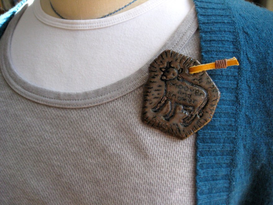 'Mover and Shaker' Pin, pendant and bag tag