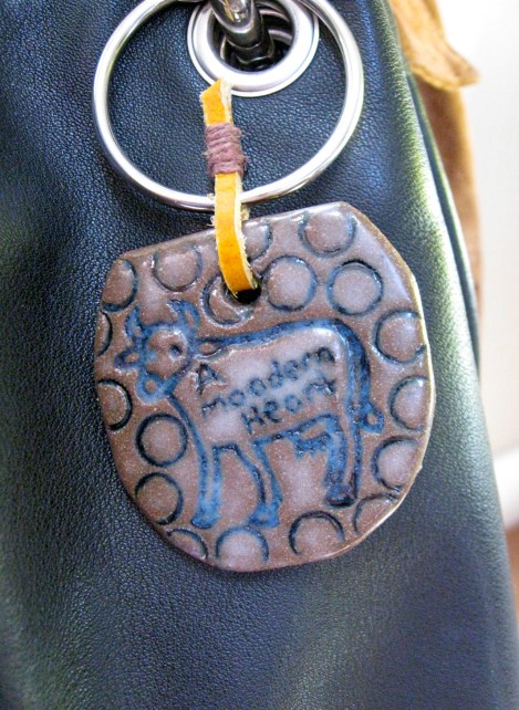 "A Moodern Heart" pin, pendant and bag tag